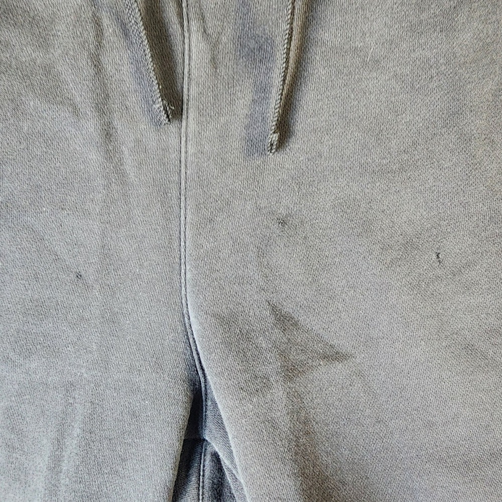 Nike Sweat Shorts Men Medium Black Fair Faded Big Swoosh Logo Fleece - Picture 6 of 10
